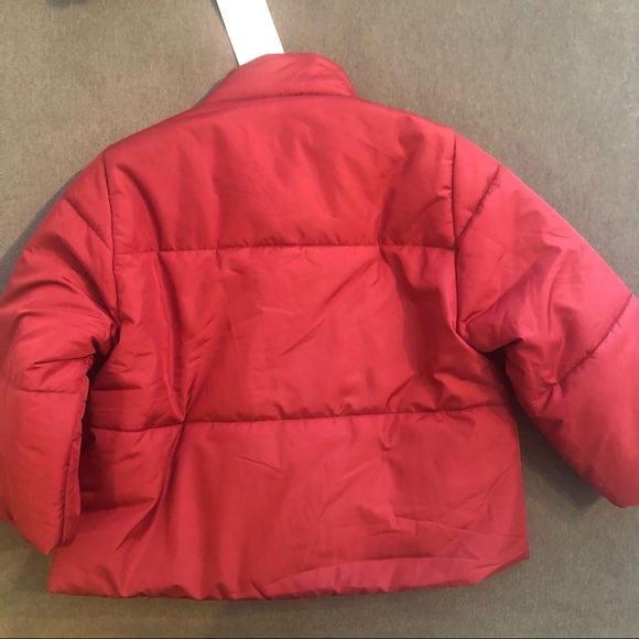 COPY - Burgundy COS girls puffer jacket - Picture 4 of 5